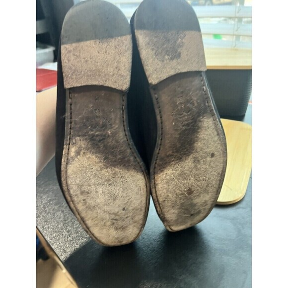 Donald Pliner Black Suede With  Blue Stitching Classic Italian Loafers 8.5M main image 5